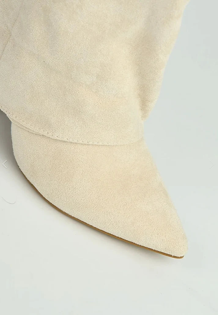 NordVintage Suede Beige Boots