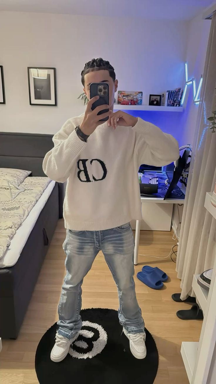 VARSITY KNIT SWEATER