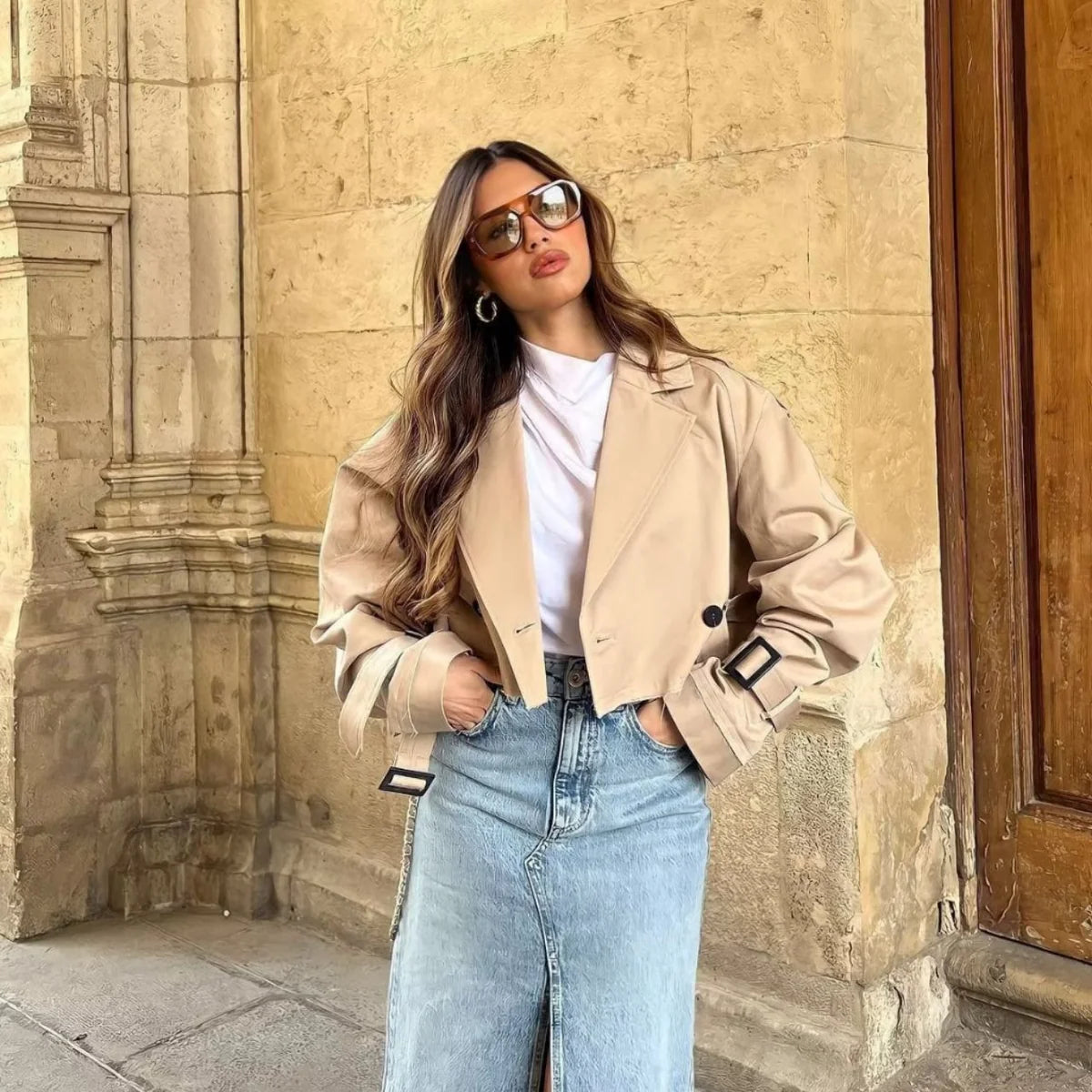 HIGH TRENCHCOAT JACKET