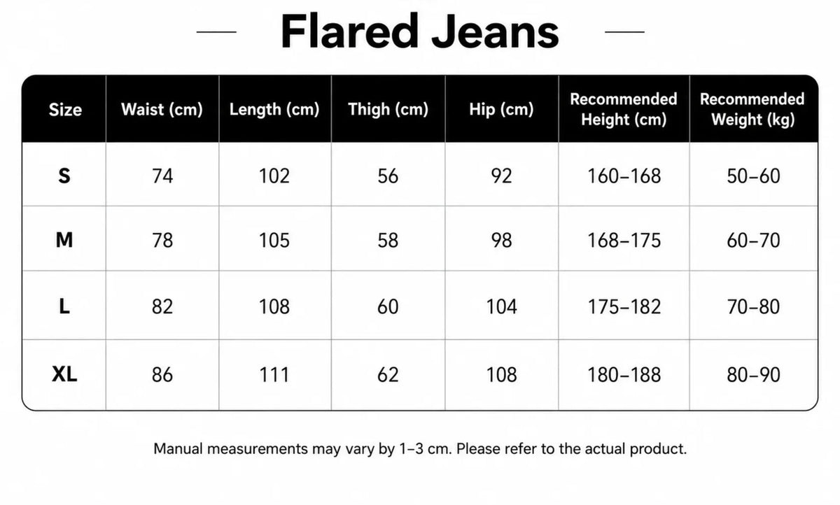 Faced Flared Jeans