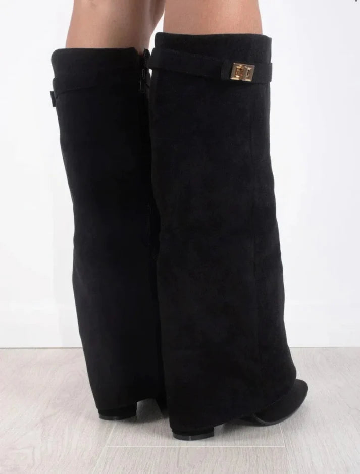 NordVintage Suede Beige Boots