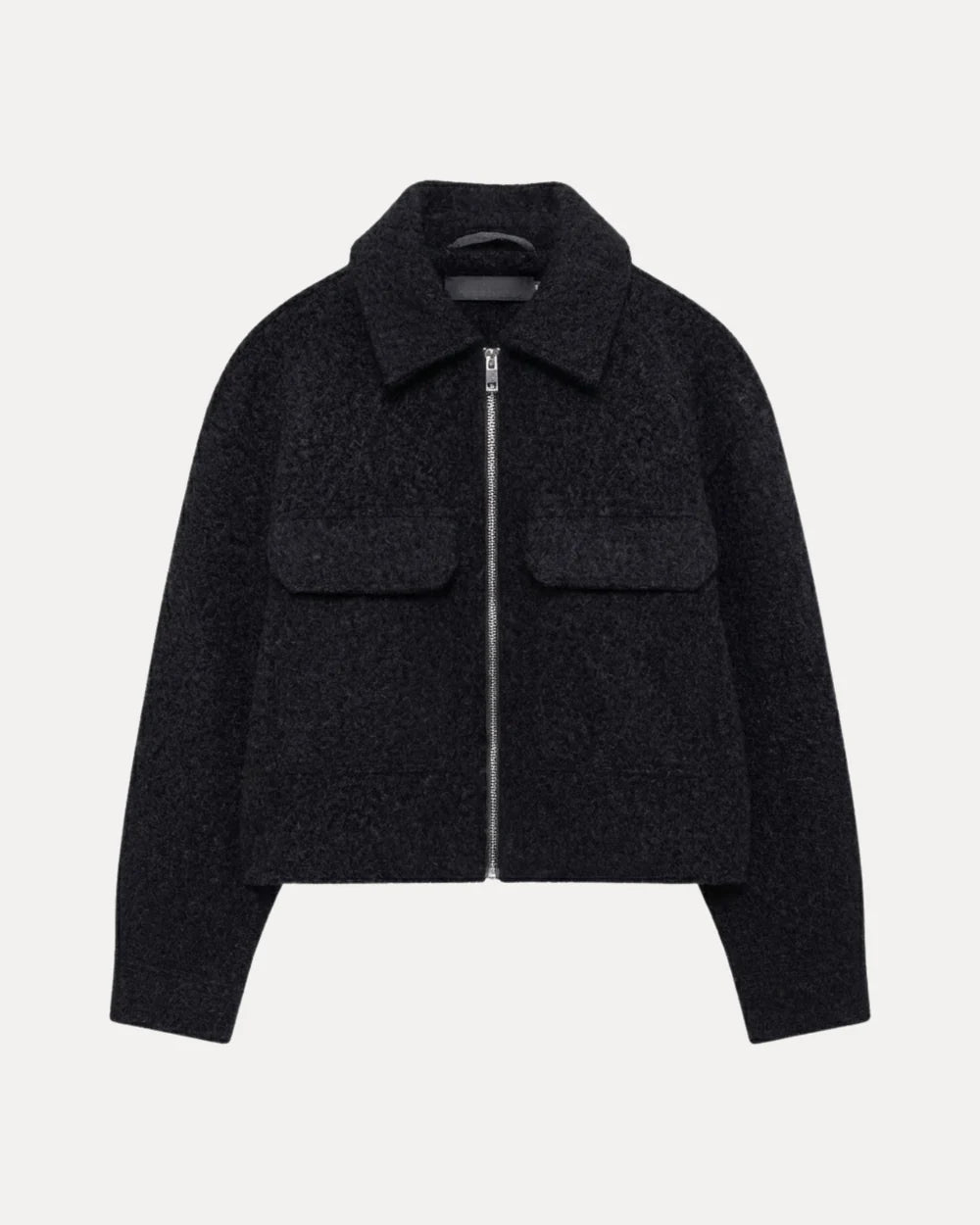 Cropped Woll Jacke