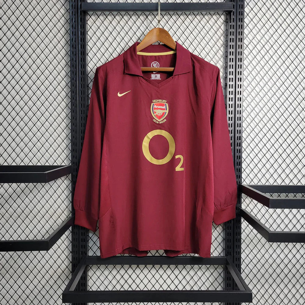 Arsenal Retro 2005-2006 Heimtrikot Langarm