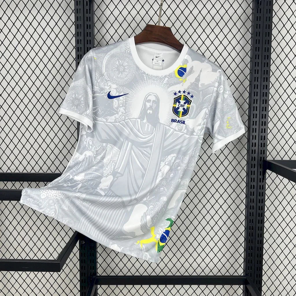 Brasilien „Jesus“ weißes Limited Trikot