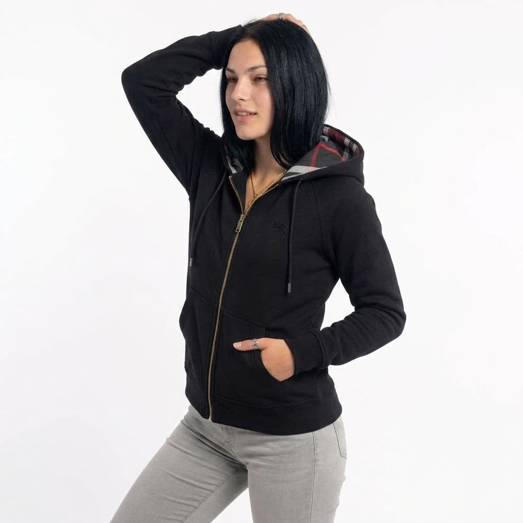 Checked BB Zip Hoodie