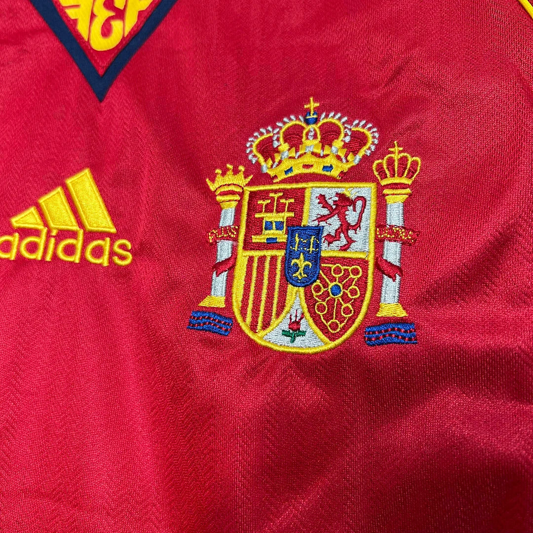 1998 Retro Spanien Heim Trikot