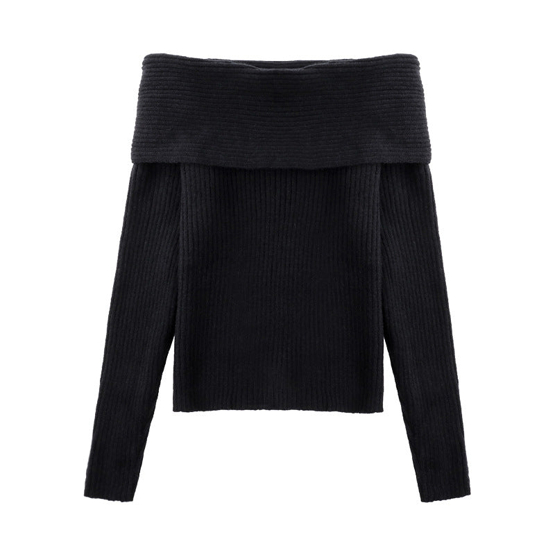 OFF-THE SHOULDER SWEATER