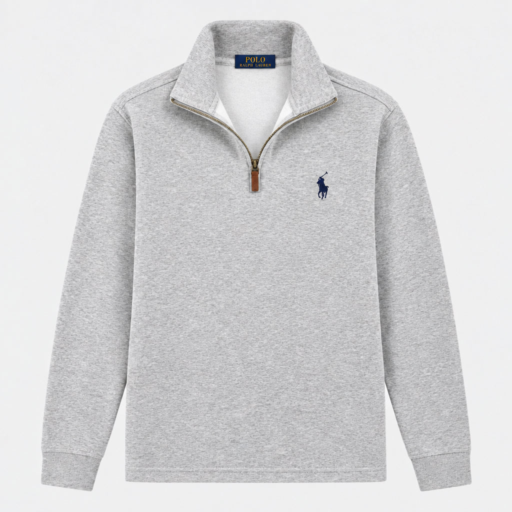 „RL“ HALF ZIP SWEATER