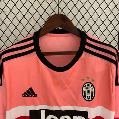 2015-2016 Juventus Retro Auswärtstrikot Langarm