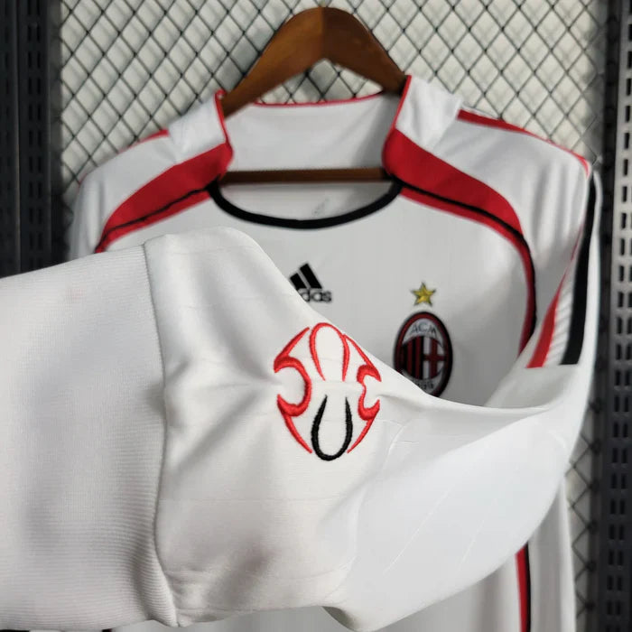 2006/2007 Retro AC Mailand Auswärtstrikot Langarm