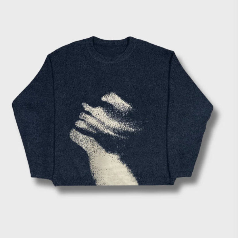 Distorted Graphic Sweater