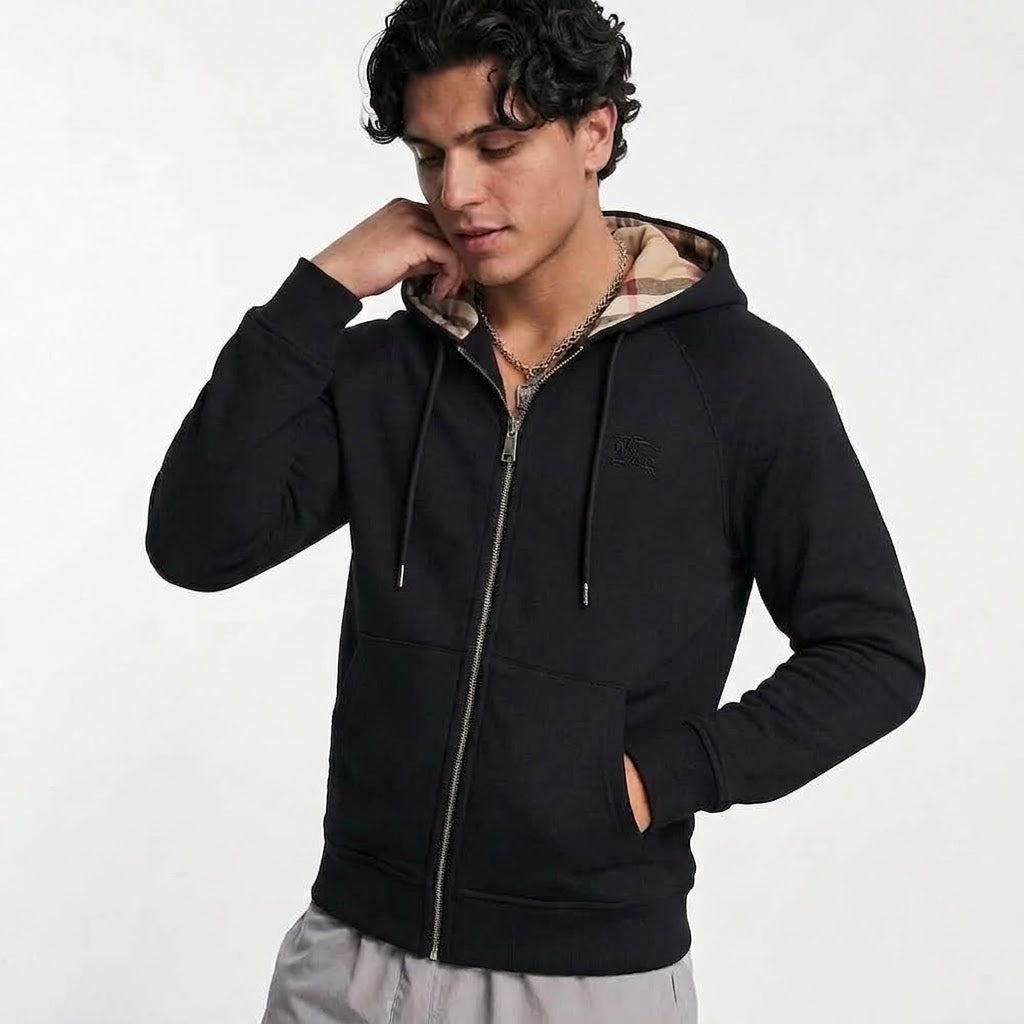 Checked BB Zip Hoodie