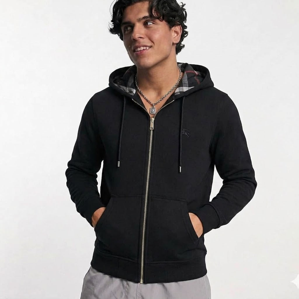 Checked BB Zip Hoodie