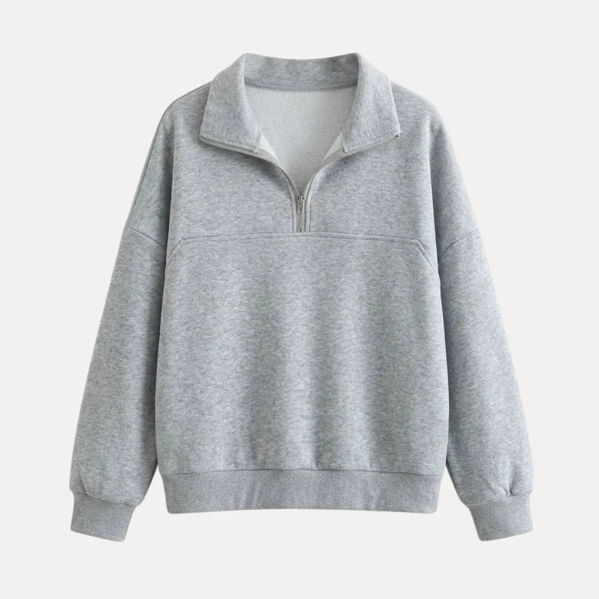HALFMOON ZIP SWEATER