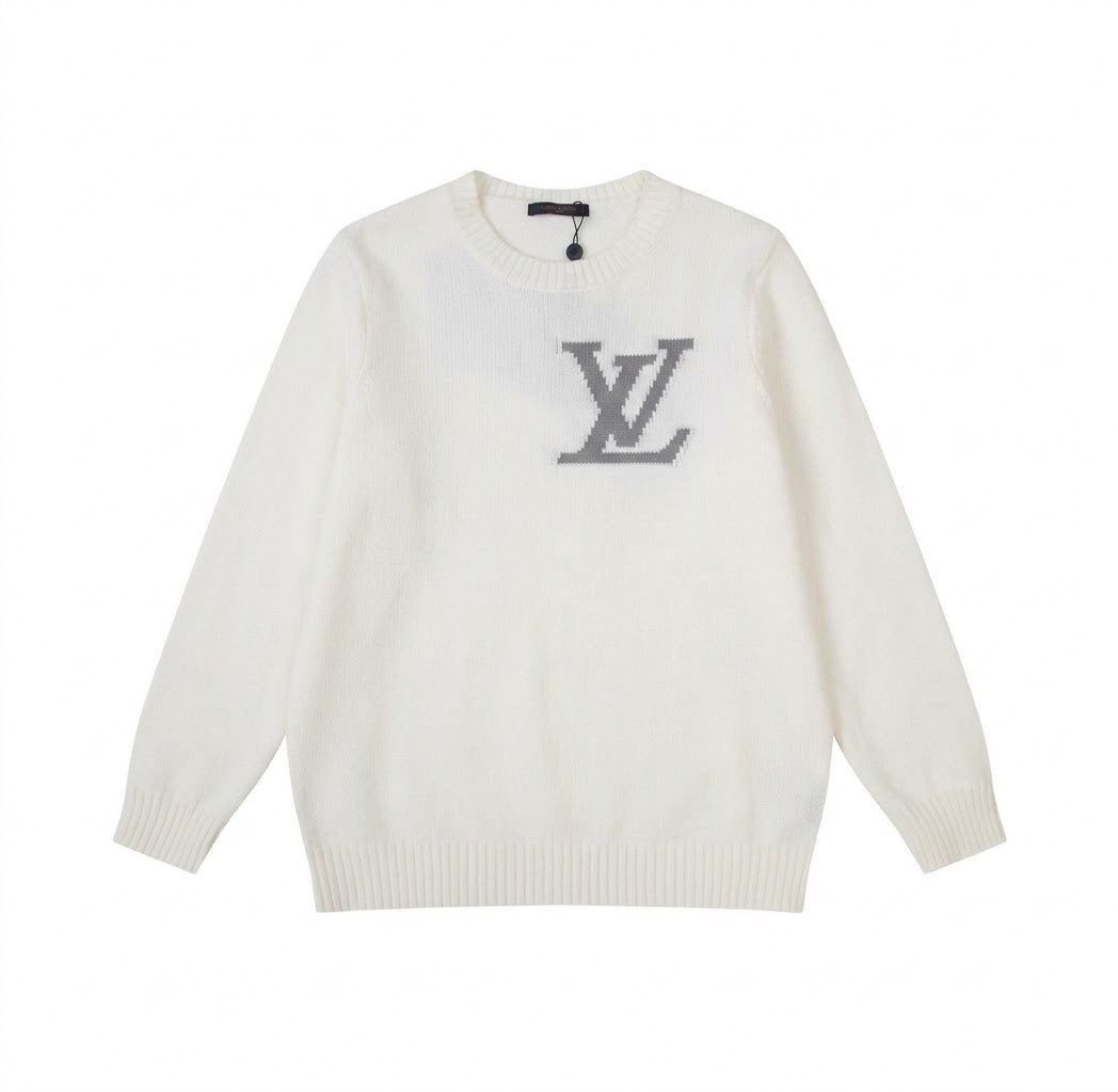 Detailed LV Knit Sweater