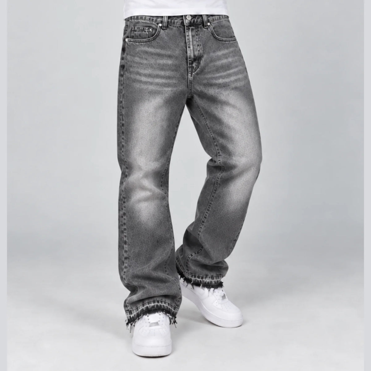Faced Flared Jeans