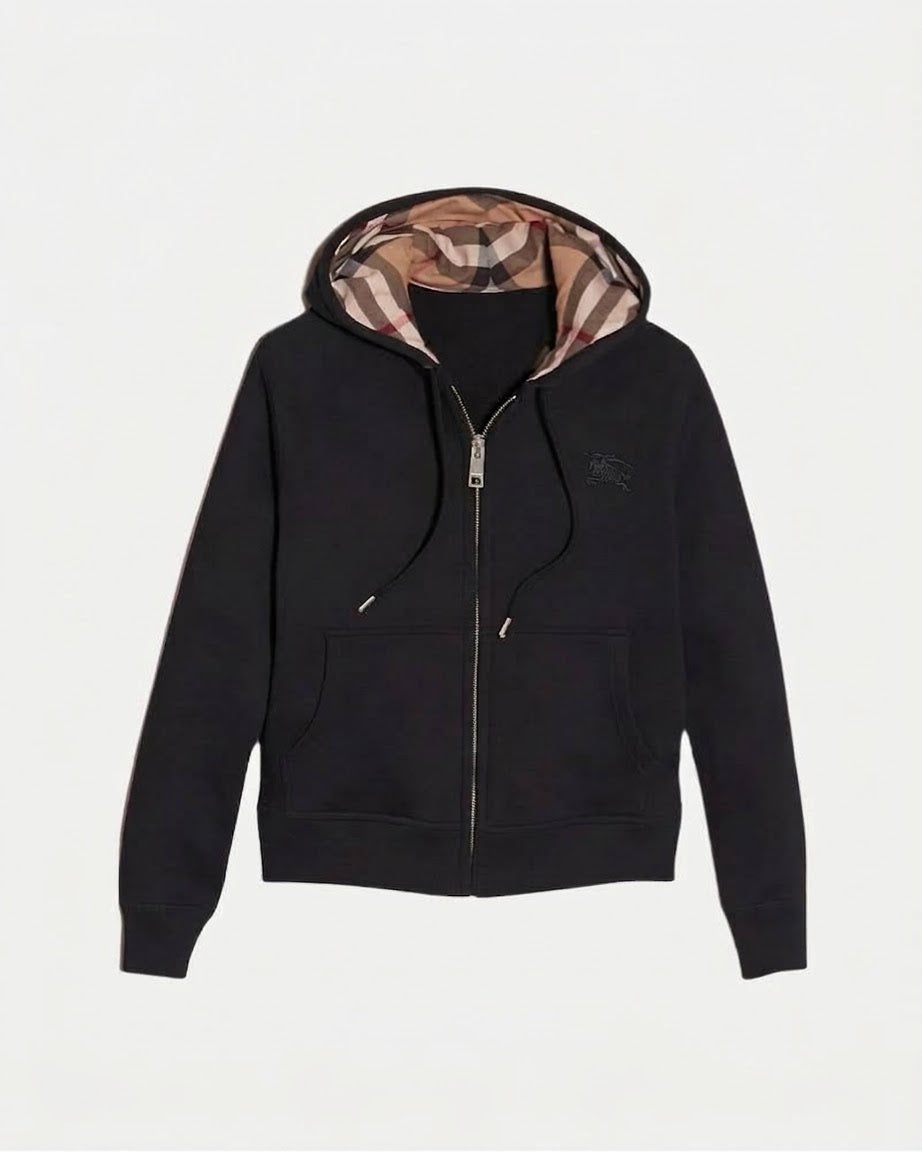 Checked BB Zip Hoodie