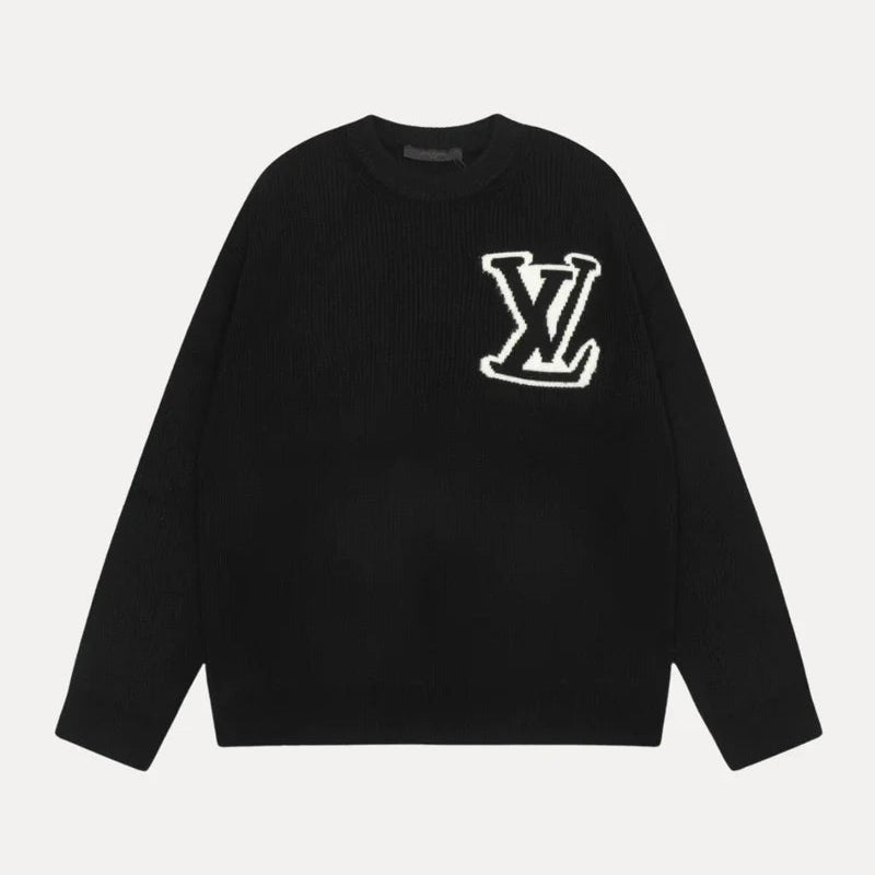 Detailed LV Knit Sweater
