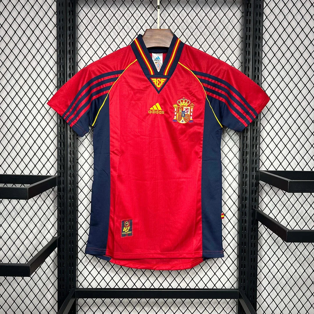 1998 Retro Spain Home Jersey