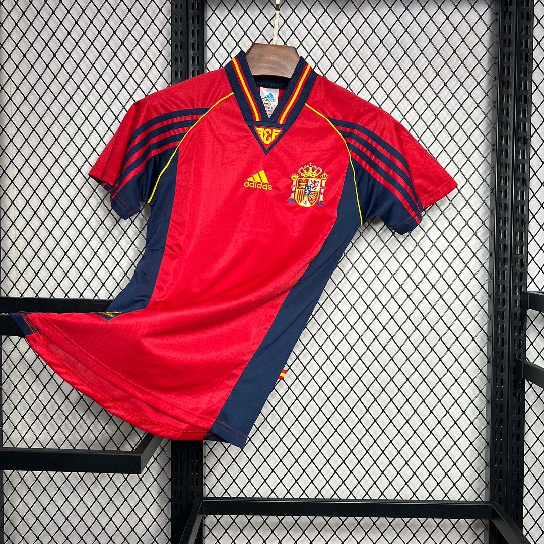 1998 Retro Spanien Heim Trikot