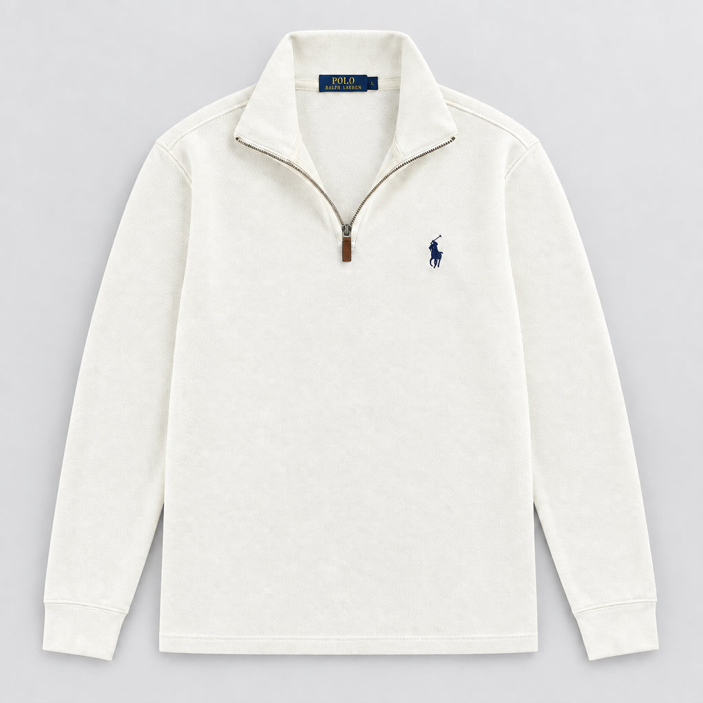 „RL“ HALF ZIP SWEATER